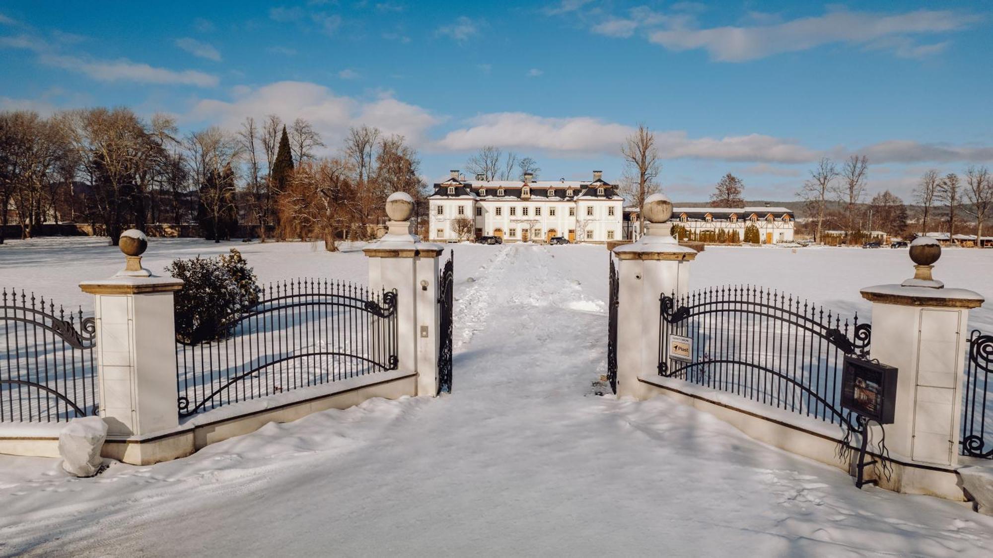 ילנייה גורה Palac Pakoszow Schlosshotel Wernersdorf מראה חיצוני תמונה The main entrance to the estate